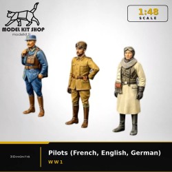 1:48 - WW1 Pilots (French, English, German)