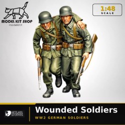 1:48 Serie - WW2 Soldats Allemands Blessés