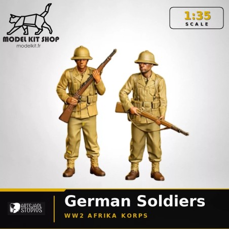 1:35 - WW2 Afrika Korps - Soldats Allemands