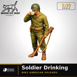 1:35 - WW2 Soldat Américain buvant
