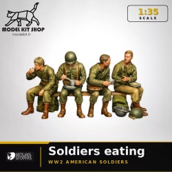 1:35 - WW2 Soldats Américains mangeant