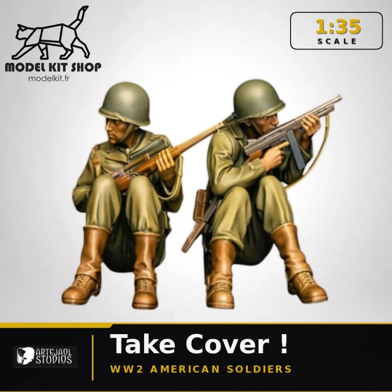 1:35 - WW2 Soldats américains à couvert