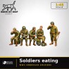 1:48 Serie - WW2 Soldats américains mangeant