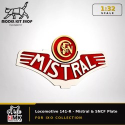 1:32 - Locomotive 141-R - Mistral & SNCF Plate