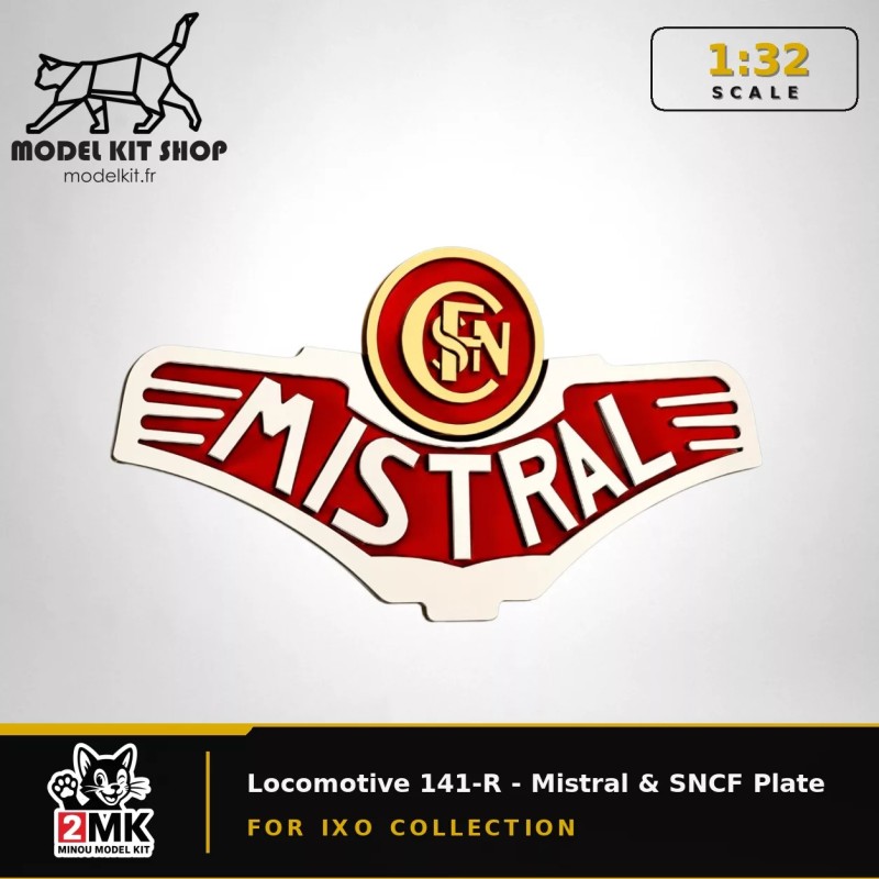 1:32 - Locomotive 141-R - Mistral & SNCF Plate