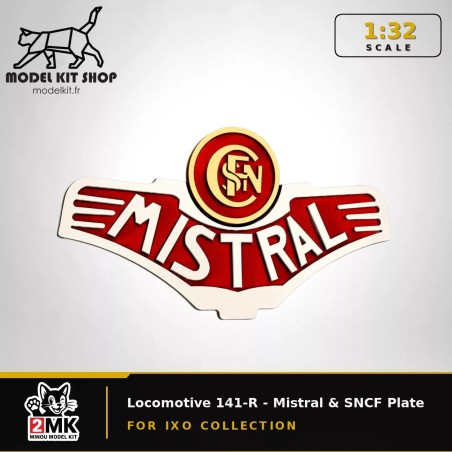 1:32 - Locomotive 141-R - Mistral & SNCF Plate