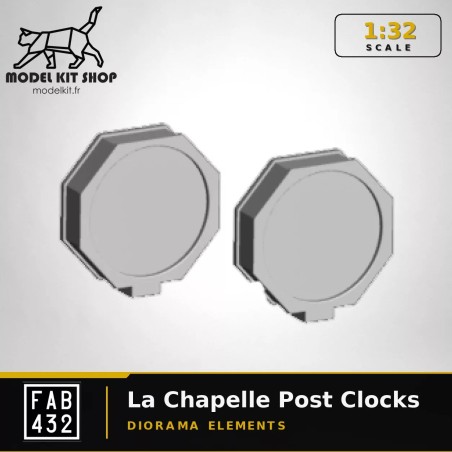 1:32 - 2 horloges de poste du type La Chapelle