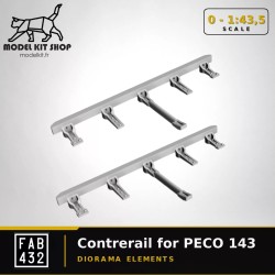 0 (1:43.5) - Counterrail for PECO track equipment code 143