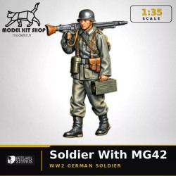 1:35 - WW2 Soldat Allemand portant une MG42