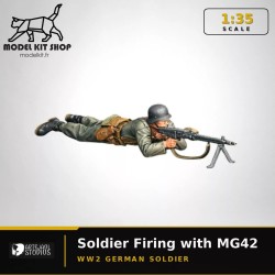 1:35 - WW2 Soldat Allemand tirant avec une MG42