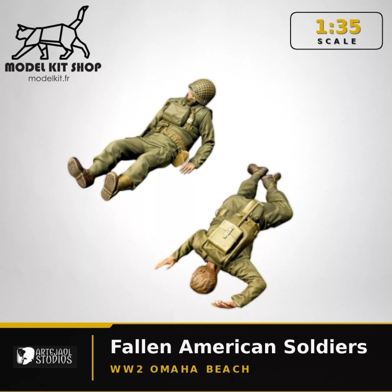 1:35 - WW2 Omaha Beach - Soldats tombés au combat