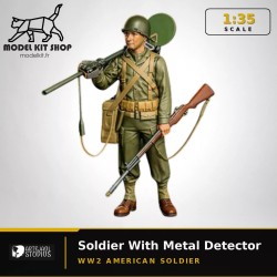1:35 - WW2 Soldat américain avec détecteur de métaux