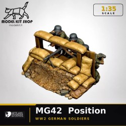 1:35 - Diorama Soldats Allemands avec MG42  WW2