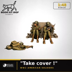 1:48 - Soldats Américains WW2 - "Take cover !"