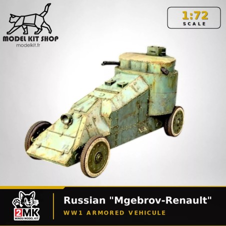 1:72 - WW1 - Automitrailleuse Russe "Mgebrov-Renault"