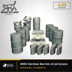 1:35 - WW2 Barrils et Jerrycans allemand