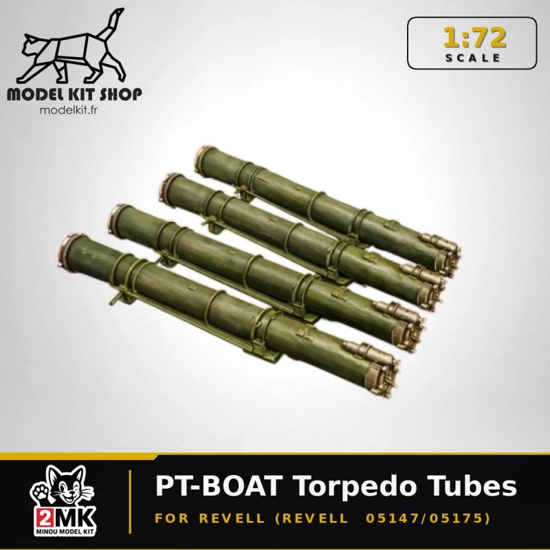 1:72 - WW2 PT-BOAT Tubes lance torpille (Revell  05147/05175)