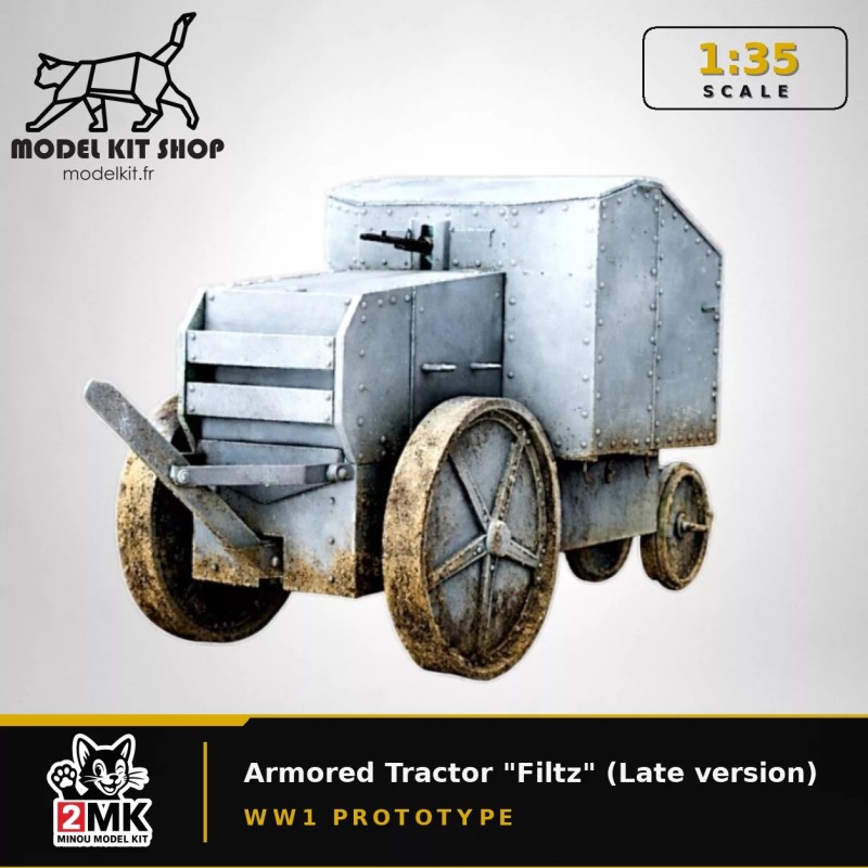 1:35 - WW1 - Tank Prototype Français basé sur le tracteur "Filtz" (Late version)
