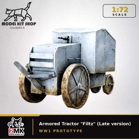 1:72 - WW1 - Tank Prototype Français basé sur le tracteur "Filtz" (Late version)