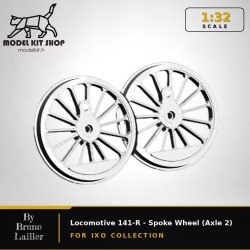 1:32 - Locomotive 141-R - Paire de roues à rayons (Essieu 2)