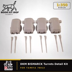 DKM BISMARCK Turrets Detail Kit