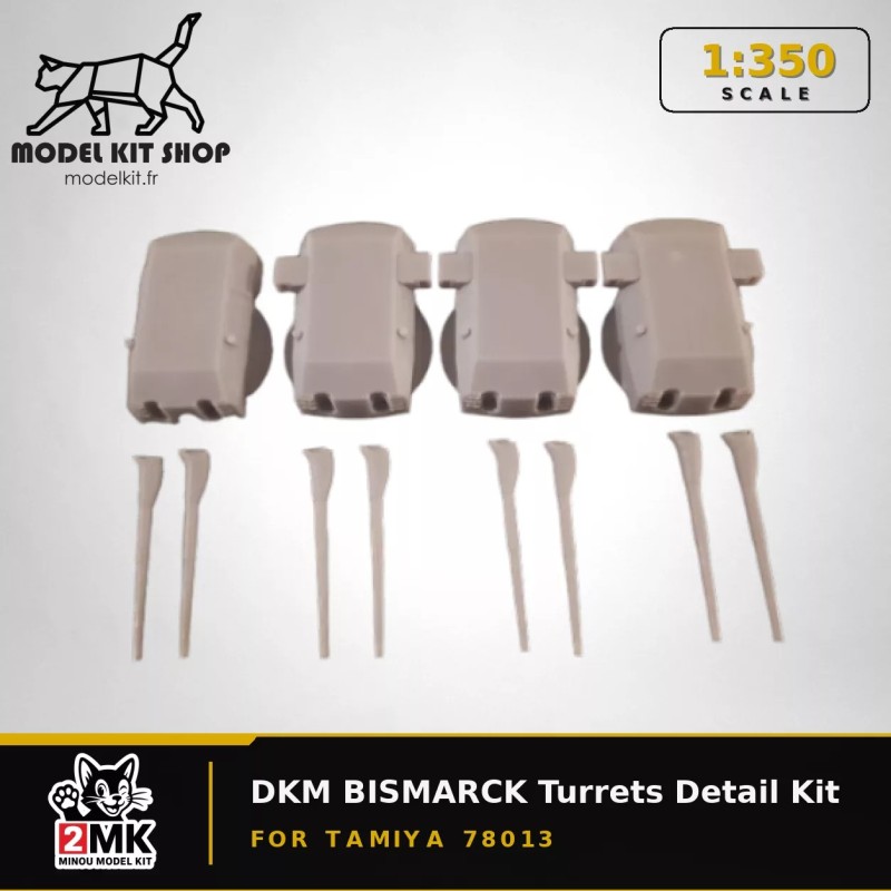 DKM BISMARCK Turrets Detail Kit