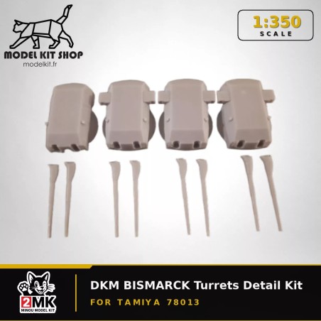 DKM BISMARCK Turrets Detail Kit