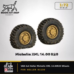 1:72 - Roues VAB 4x4 Heller Michelin XML 14.00R20