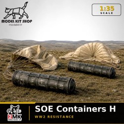 1:35 - Containers SOE Type H et parachutes - Résistance WW2