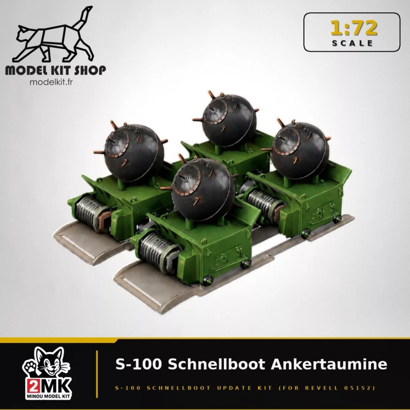 1:72 - WW2 Mine Allemande 'Ankertaumine' pour Revel S-100 (05162)