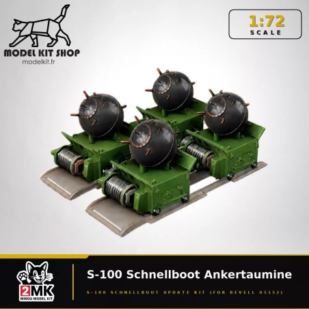 1:72 - WW2 Mine Allemande 'Ankertaumine' pour Revel S-100 (05162)