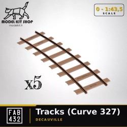 0 (1:43.5) - Rails Decauville (Voie de 60)  - Courbes x 5