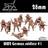 28mm Wargame - WW2 -  Soldats allemands