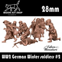 28mm Wargame - WW2 -  Deutsche Soldaten im Winter