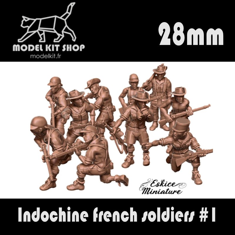 28mm Wargame - French soldiers in Indochina
