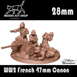28mm Wargame -   Canon 47mm Français