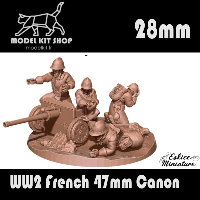 28mm Wargame - Canon 47mm Französisch