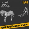 1:48 Serie - WW2 Plowman and his horse