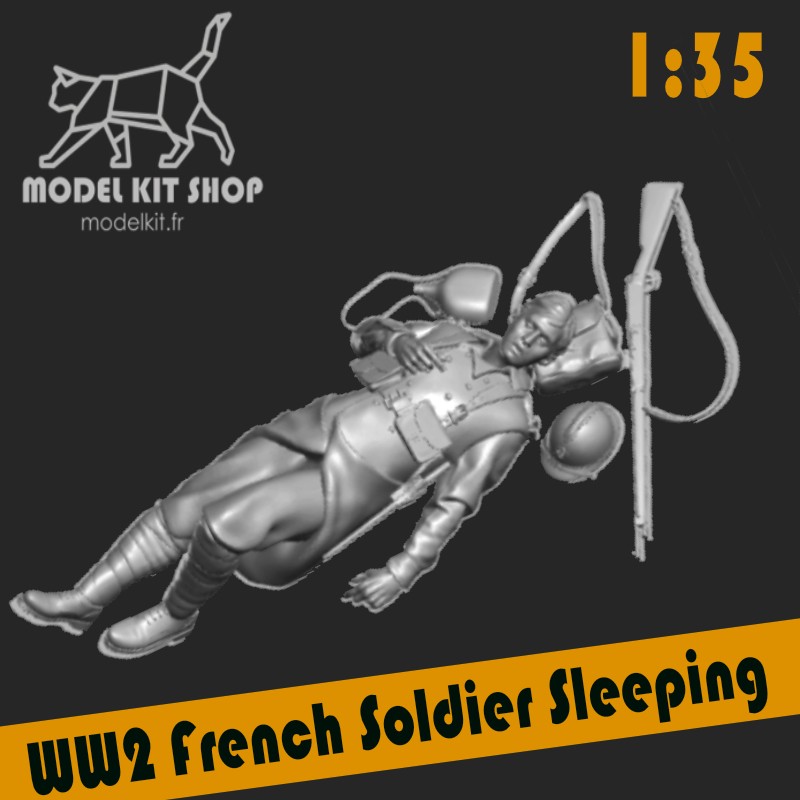 1:35 - WW2 French Soldier Sleeping