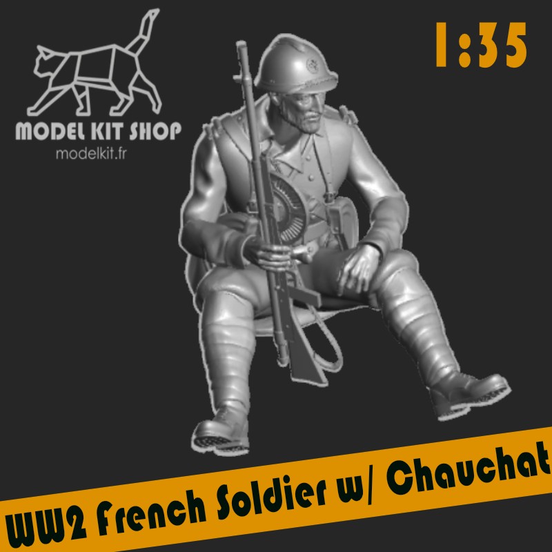 1:35 - WW2 Soldat Francais avec Chauchat