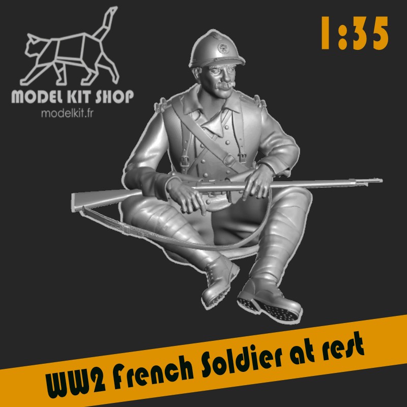 1:35 - Soldato francese a riposo WW2