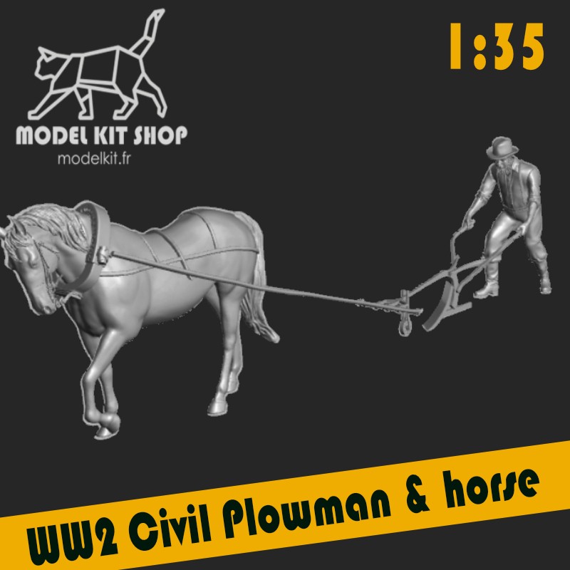 1:35 - WW2 Plowman and his horse