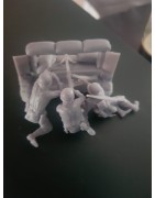 1:35 - soldados alemanes Diorama con MG42 WW2