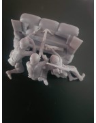 1:35 - soldados alemanes Diorama con MG42 WW2