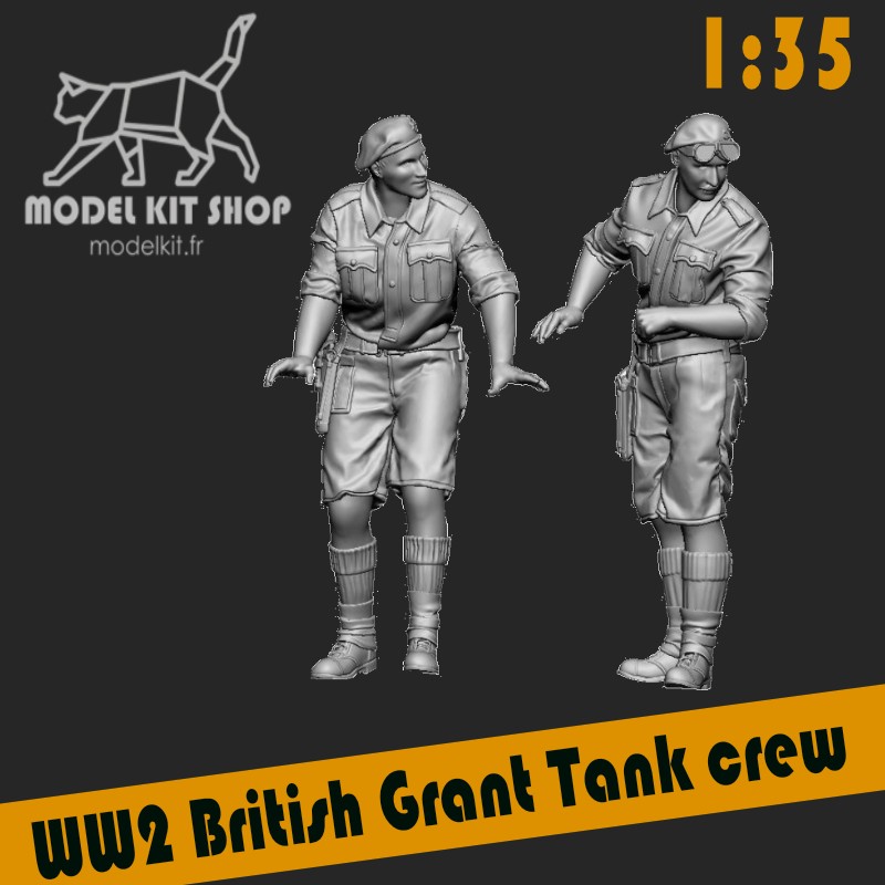 1:35 – WW2 Britische Panzerbesatzung (Grant)