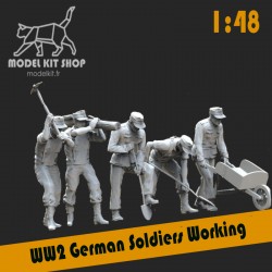 1:48 Serie - WW2 Soldats allemands travaillant