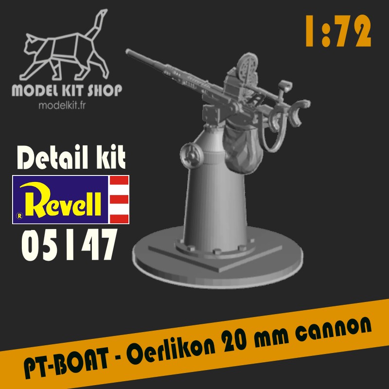 1:72 - WW2 PT-BOAT Oerlikon Cannon 20mm (Revell  05147)