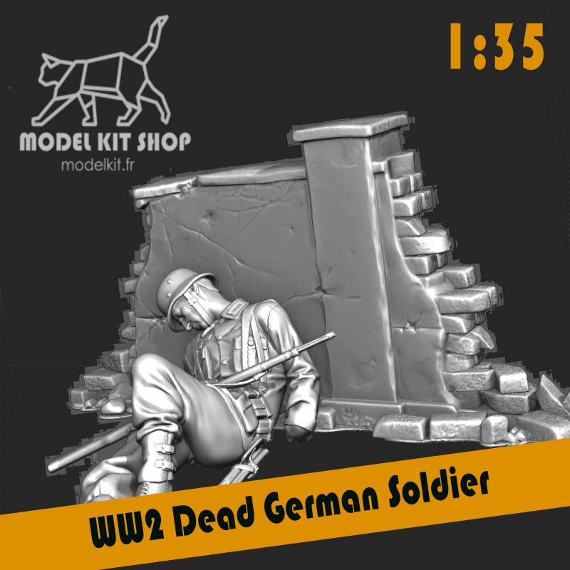 1:35 Serie - WW2 toter deutscher Soldat