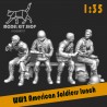 1:35 Serie - WW2 Soldats Américains mangeant
