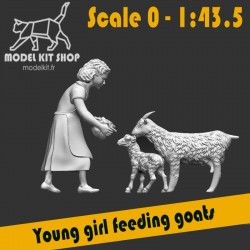 0 (1:43.5) – Junges Mädchen füttert Ziegen